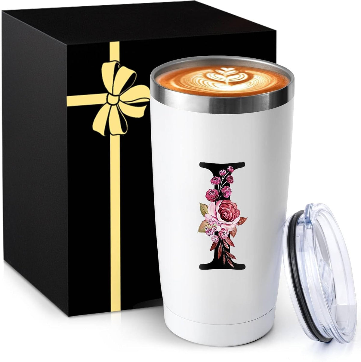 20 Oz Insulated Coffee Cup with Lid Car Tumbler Travel Mug Women Thank you Appreciation Gratitude Female Back School Teacher End of Year Pastor Wife Team Mom Coach Nurse Day Doctor Bulk Gifts Ideal