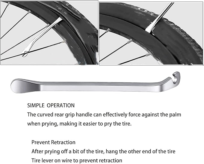 Bicycle Spoke Tension Meter Wrench Repair Tool Set, 8pcs Adjustment Bike Bicycle Spoke Indicator Tensiometer Wrench, Wheel Repair Tool W/Valve Wrench/Spoke Wrench/Tire Lever/Hex/Socket Wrench