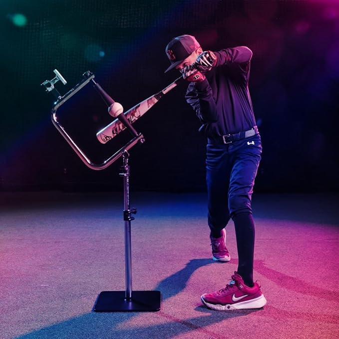 Baseball and Softball Batting Swing Trainer, Attack Tee Helps Master Your Own Perfect Swing Path with AI App Swing Trainer, Perfect for Softball or Baseball Batting