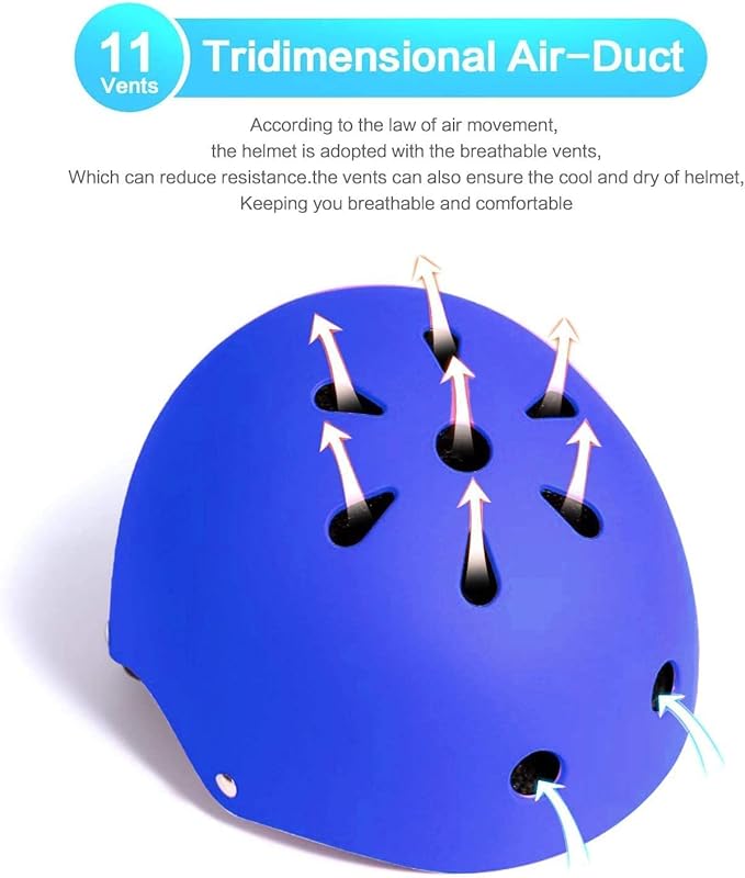 Adjustable Helmet for Ages 5-16 Kids Toddler Boys Girls Youth,Protective Gear with Elbow Knee Wrist Pads for Multi-Sports Skateboarding Bike Riding Scooter Inline skatings Longboard Roller Skate