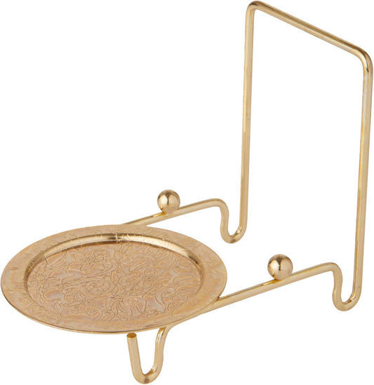 Bard's Ornate Shiny Gold-toned Cup and Saucer Stand, 3" H x 2.75" W x 4" D, Pack of 12