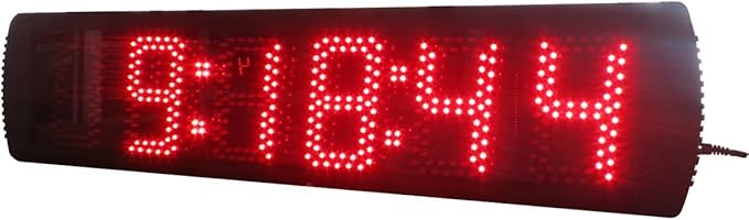 AZOOU 5-inch Hight Character Single Sided LED Sport Timing Clock Countdown/up Timer Red Color