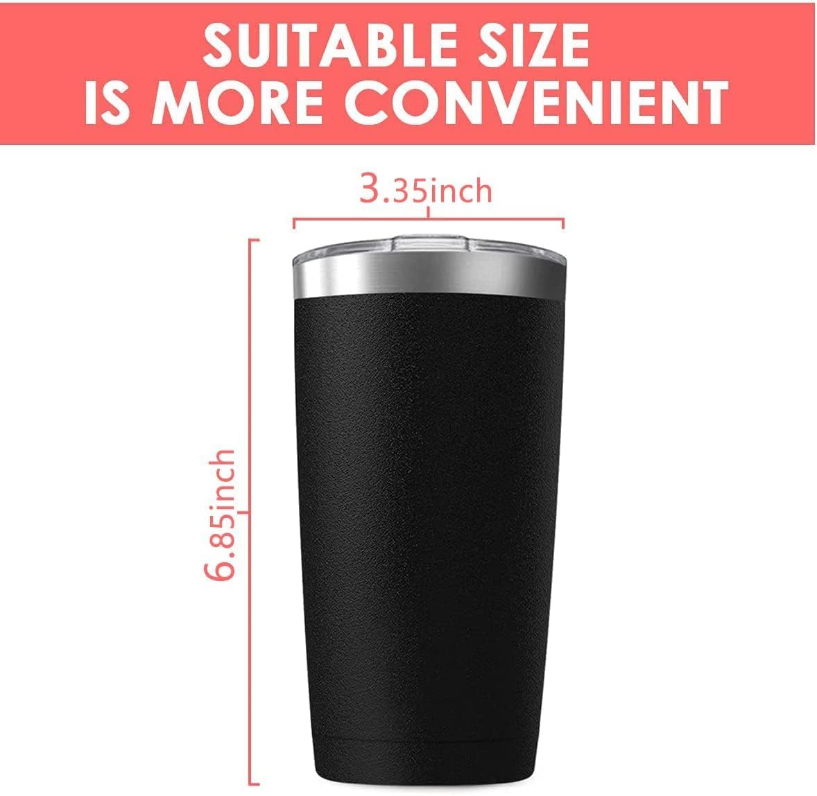 25 Pack 20oz Tumbler Vacuum Insulated Travel Mug with Lids, Stainless Steel Double Wall Bulk Cup for Home, Office, Outdoor Suitable for Vehicle Cup Holders Assorted Colors