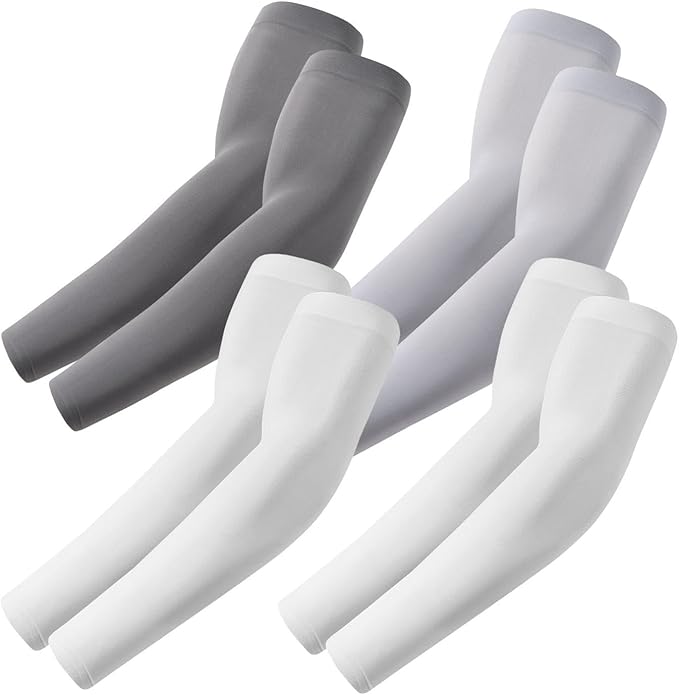 Arm Sleeves, Cooling UV Sun Protection Sports Compression for Men/Women
