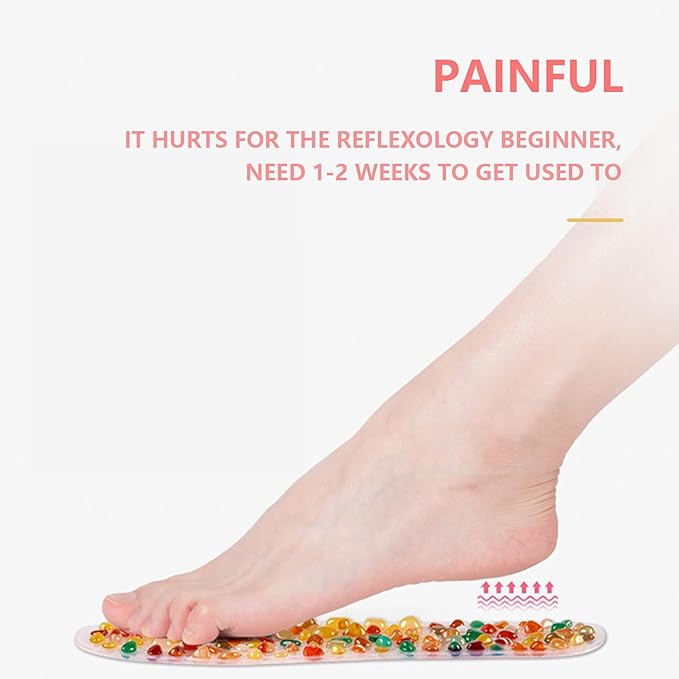 BYRIVER Deep Tissue Plantar Fasciitis Foot Massager, Massage Insole Shoes Insert for Men Women, Feet Circulation Tools, Relieve Lower Back Pain Muscle Soreness (43)