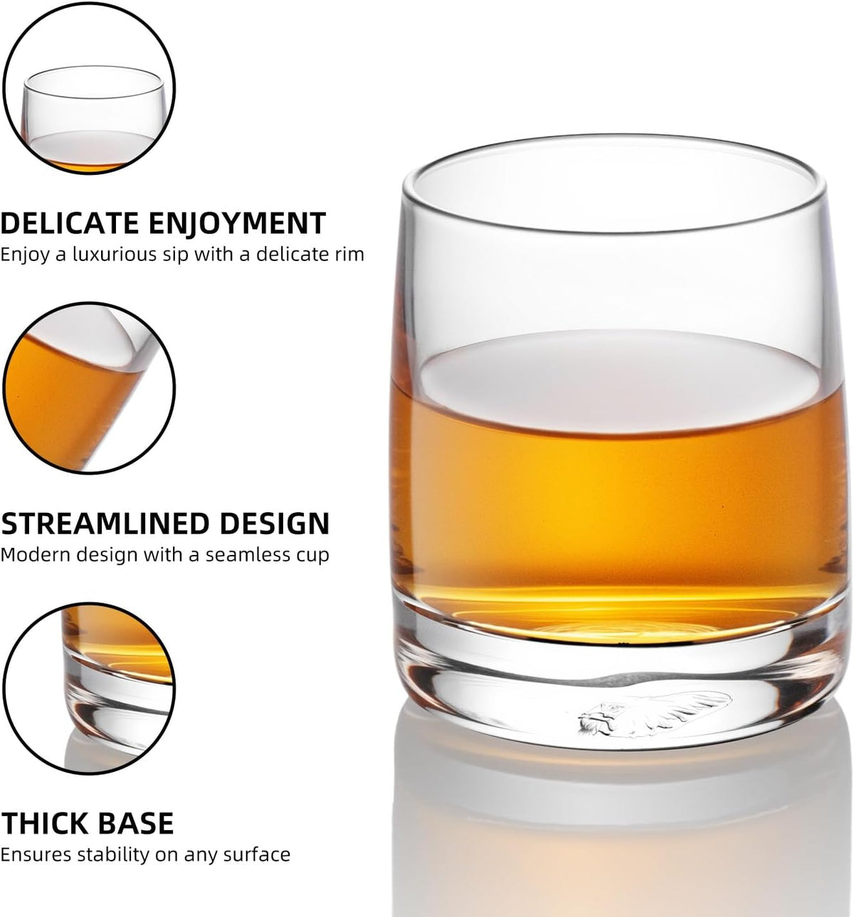 KAMMAK Shot Glasses Set of 2, 60ml/2oz Clear Espresso Shot Glass with Heavy Base for Bar Restaurants Home, Small Whiskey Shot Glass for Vodka, Whiskey, Tequila, Spirits & Liquors