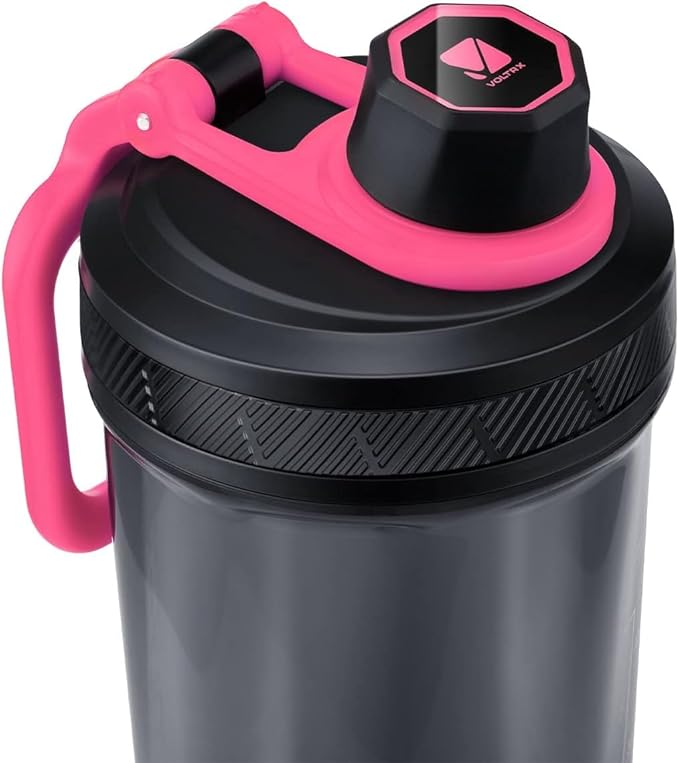 VOLTRX Shaker Bottle, Gallium USB C Rechargeable Electric Protein Shake Mixer, Shaker Cups for Protein Shakes and Meal Replacement Shakes, BPA Free, Made with Tritan, 24oz
