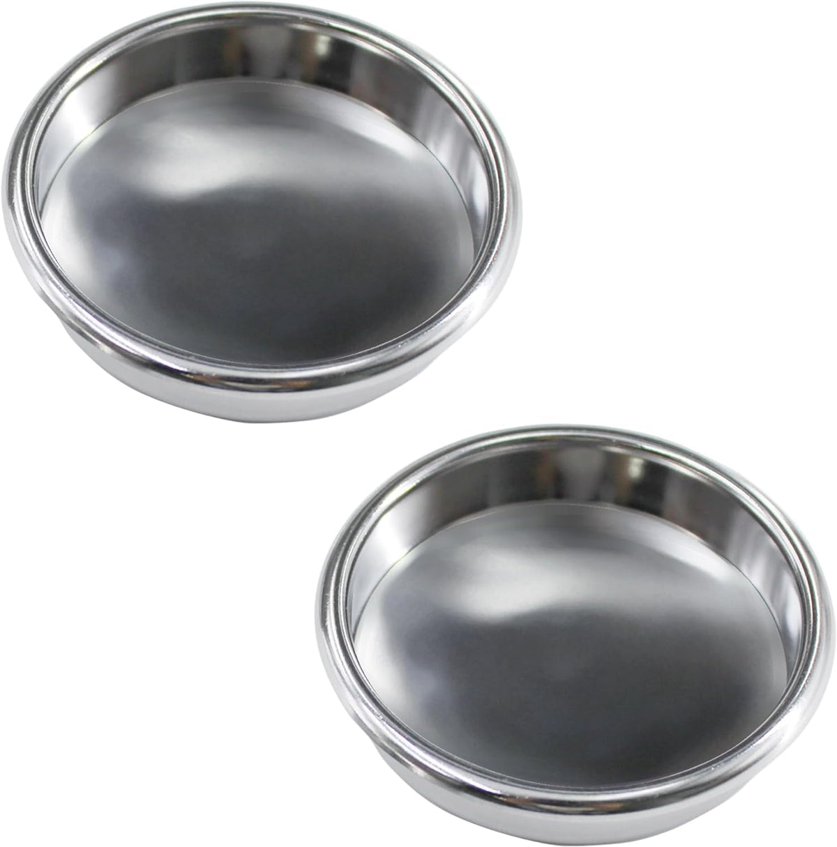 58mm Backflush Inser, Backflush Filter Espresso, Stainless Steel Back Flush Blind Filter Basket Fits for Breville Gaggia Classic and other Espresso Machines Espresso Cleaning Disc (2-Piece Set)