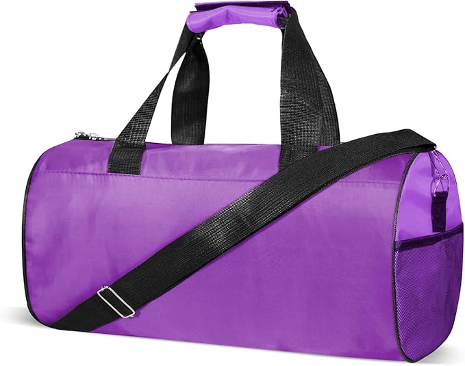 C&F BOGMOST Small Gym Bag for Travel & Duffel - 17 Inch Lightweight Carry On Bag for Men & Women, Mini Duffel Bag,Perfect for Sports, Weekend Trips, and Overnight Stays, Purple