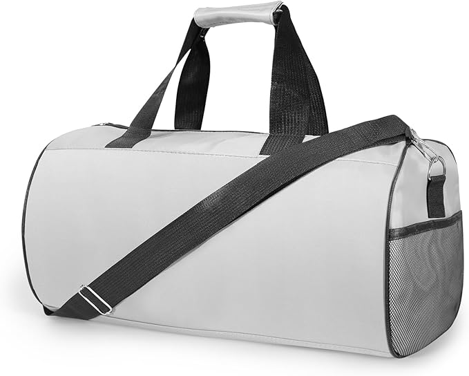 C&F BOGMOST Small Gym Bag for Travel & Duffel - 17 Inch Lightweight Carry On Bag for Men & Women, Mini Duffel Bag,Perfect for Sports, Weekend Trips, and Overnight Stays, Grey