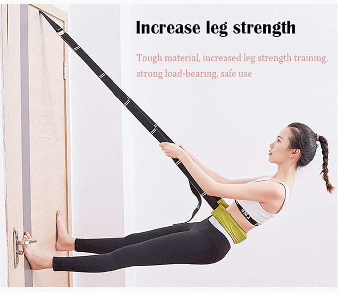 Back bend Assist Trainer - Improve Back and Waist Flexibility, Door Flexibility Stretching Strap, Home equipment for Ballet, Dance, Yoga, Gymnastics, Cheerleading, Splits