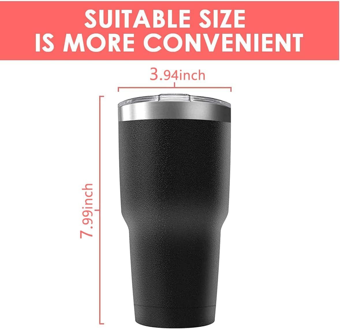 30oz Stainless Steel Travel Mug with Lid, 16 Pack Double Wall Vacuum Insulated Bulk Tumbler, Powder Coated Coffee Cup Suitable for Vehicle Cup Holders (White)