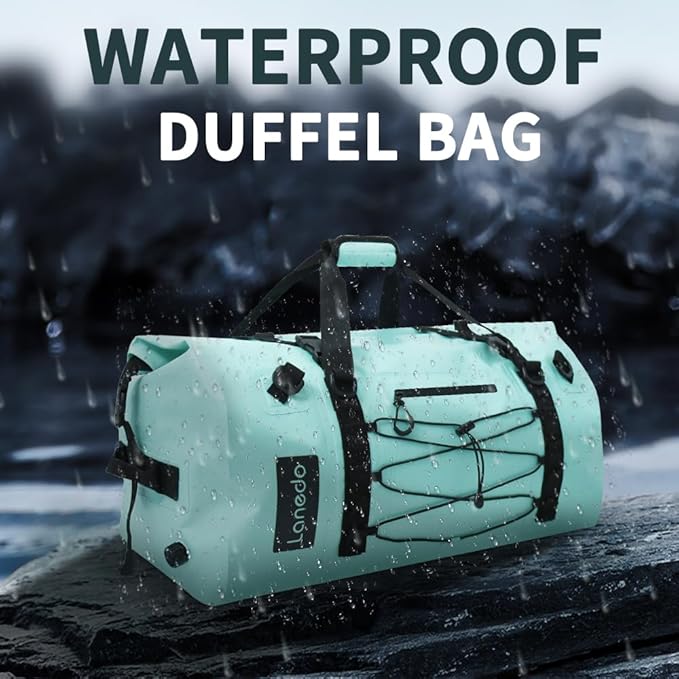 80L Dry Bag Large Waterproof Bag Roll-Top Heavy Duty Fishing Duffel Bag with Durable Straps & Handles for Kayaking Paddle boarding Boating Rafting Fishing