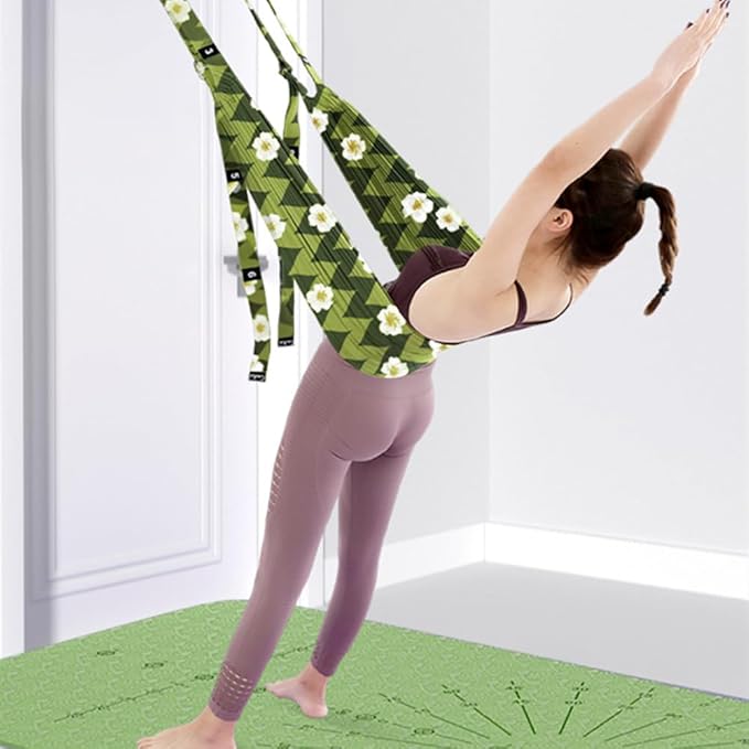 TOCO FREIDO Waist Back Leg Stretch Strap/Yoga Fitness Band, Leg Stretching Assist Trainer, Yoga Stretcher, Back Bend Split Inversion Strap for Fitness, Dance, Ballet, Gymnastics