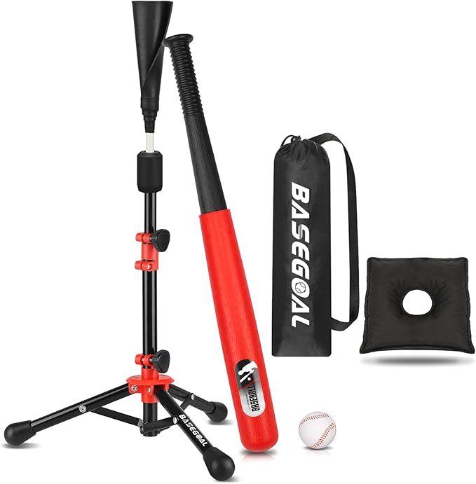 Baseball Tee for Kids,Youth Stand Set,Teeball Set,Youth Baseball,Softball Batting Tee Set,Easy Adjustable Height