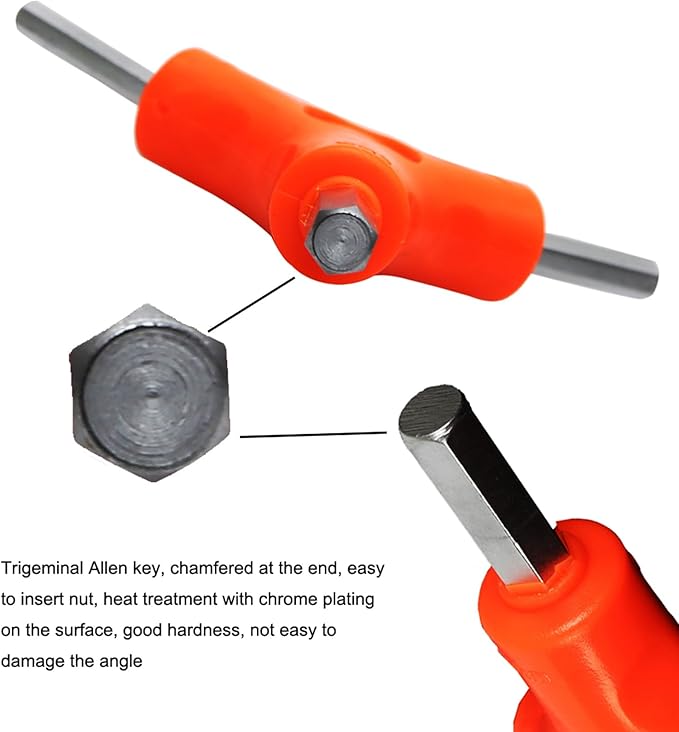 3-Way Bike Hex Wrench Set, Y Allen Wrench All-In-One Multifunctional Biking Maintenance Tool Cycling Torque Spanner Internal Hex Key Repair Tool for Mountain Bicycle, 3Pcs(2.5, 3, 4, 5, 6, 8mm)