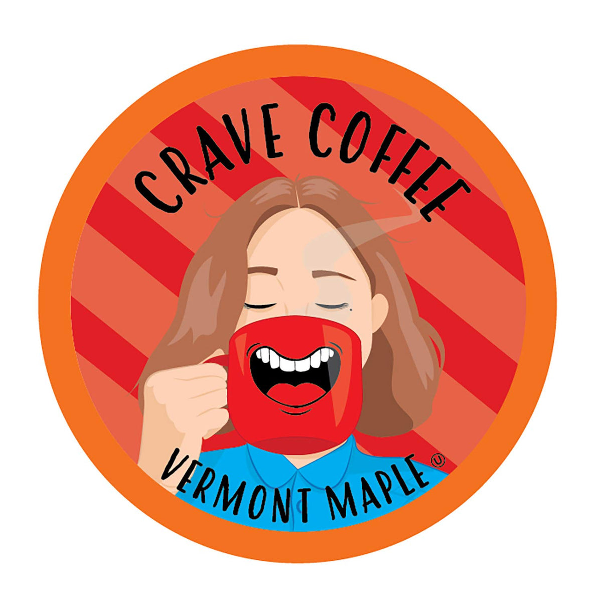 Crave Beverages Flavored Coffee Pods, Compatible with Keurig K-Cup Brewers, Vermont Maple, 100 Count