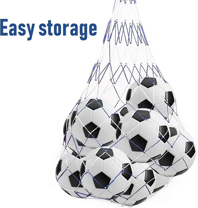 6 Pack Classic Soccer Balls Size 5/4/3 Includes Ball Pump and Net Bag，Soccer Training Ball Practice for Kids and Adults，Competition Soccer for Indoor Outdoor