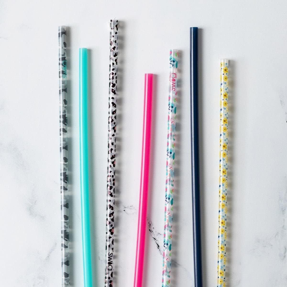 Swig Life Reusable Straws Picnic Tall Straw Set & Cleaning Brush, Each Straw is 10.25 inch Long (Fits Swig Life 20oz Tumblers, 22oz, and 32oz Tumblers)