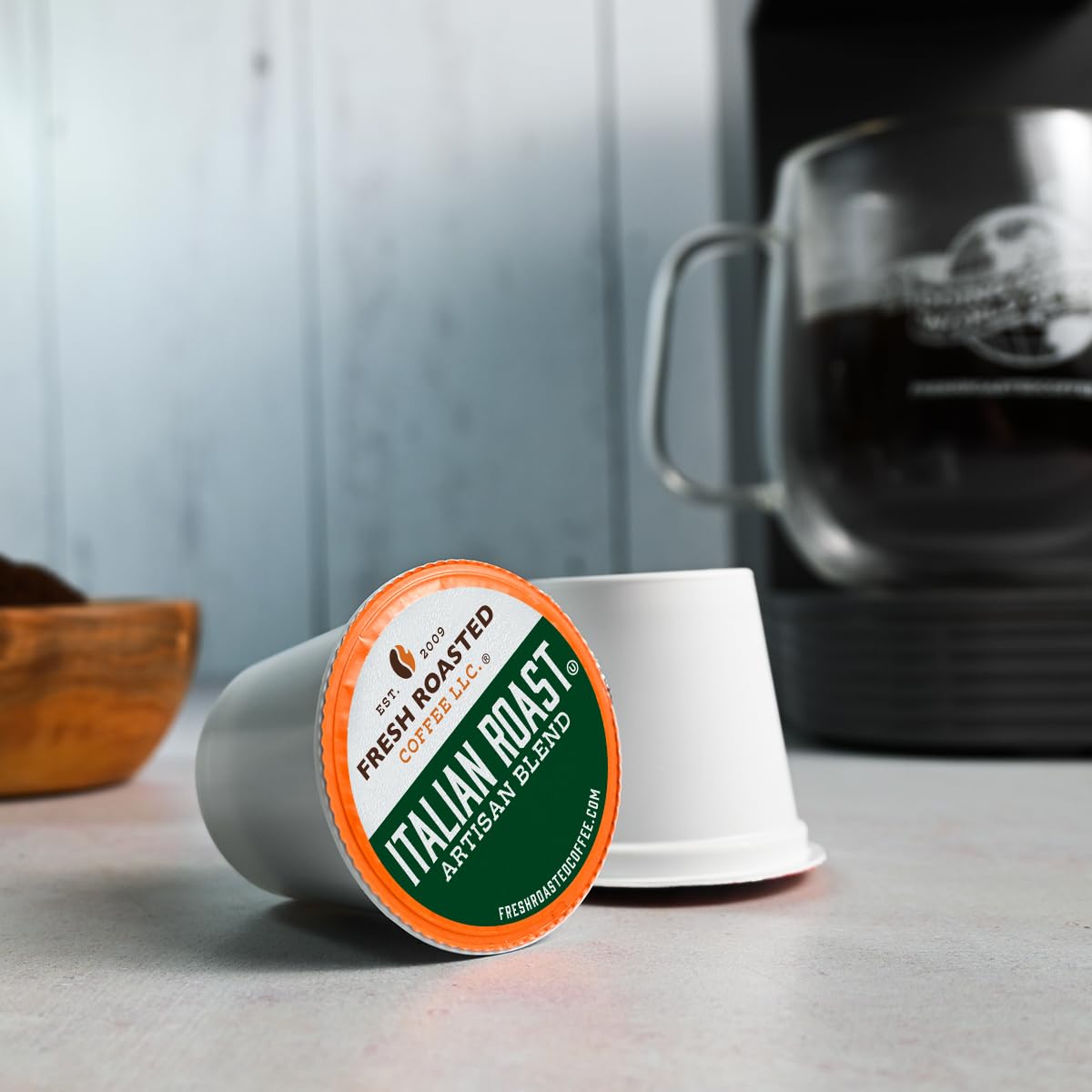 Fresh Roasted Coffee, Bold Artisan Blend Variety Pack, K-Cup Compatible, 96 Pods