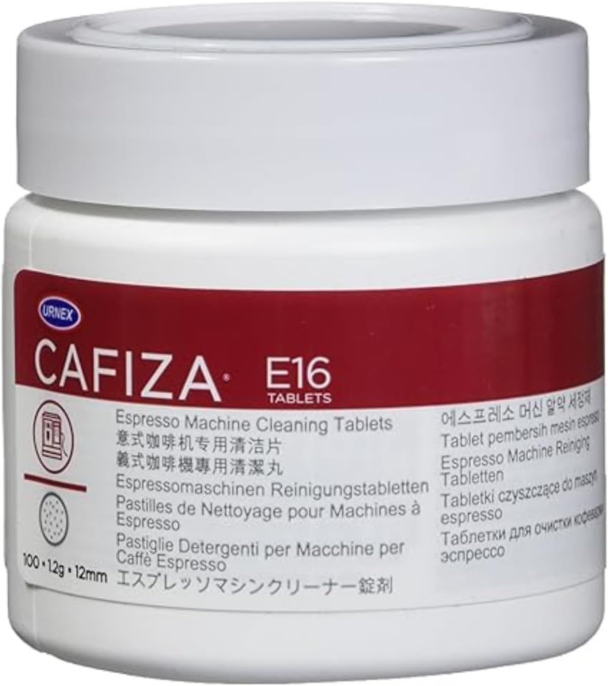 Urnex Cafiza Espresso Machine Cleaning Tablets - 100 Count - Professional Espresso Machine Cleaner Barista Use
