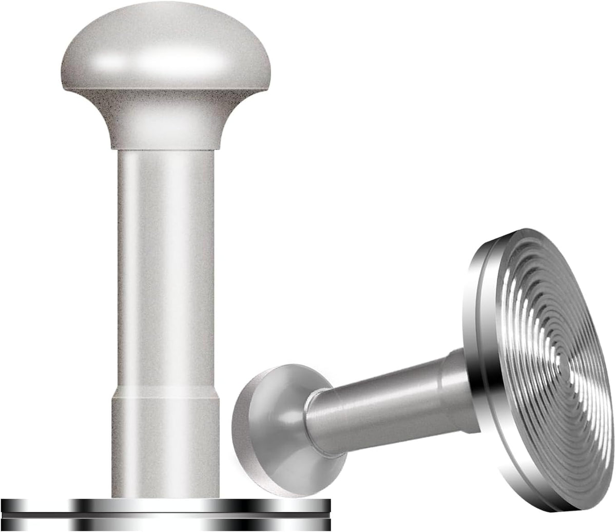 53.3mm Espresso Tamper - Premium Barista Coffee Tamper with Aluminum Handle and Stainless Steel Base, Compatible with Breville Barista Express 54mm Portafilter Basket (Gun Metal)