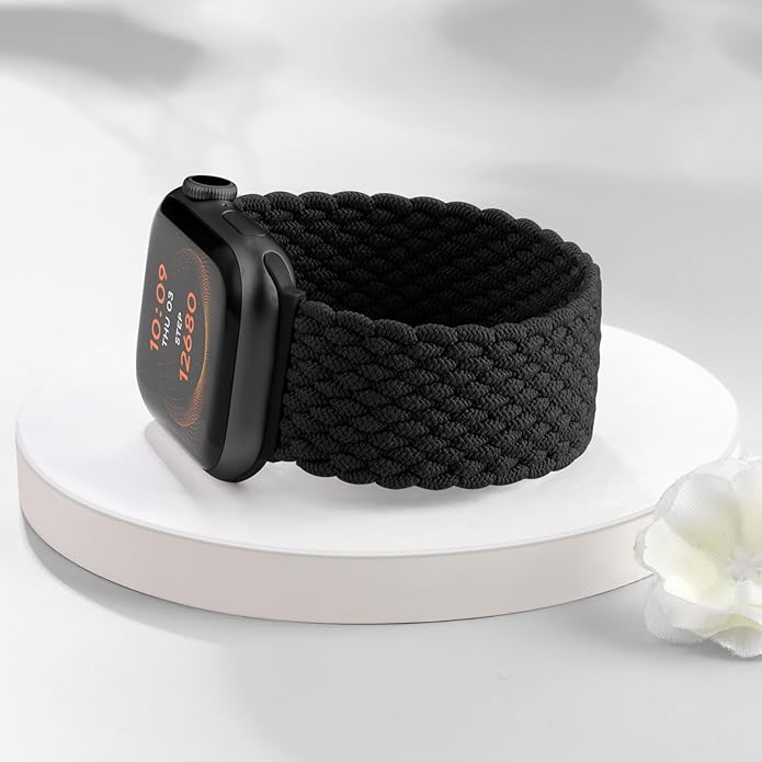 Zedoli 2-Pack Braided Solo Loop & Magnetic Braided Solo Loop Compatible with Apple Watch Band 44mm 45mm 46mm 42mm Women Men Series 10 9 8 7 6 5 4 3 2 1 SE Ultra/Ultra 2