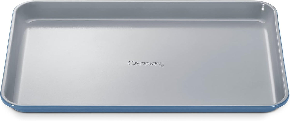 Caraway Non-Stick Ceramic Baking Sheet - Naturally Slick Ceramic Coating - Non-Toxic, PTFE & PFOA Free - Perfect for Baking, Roasting, and More - Medium (15" x 10") - Slate