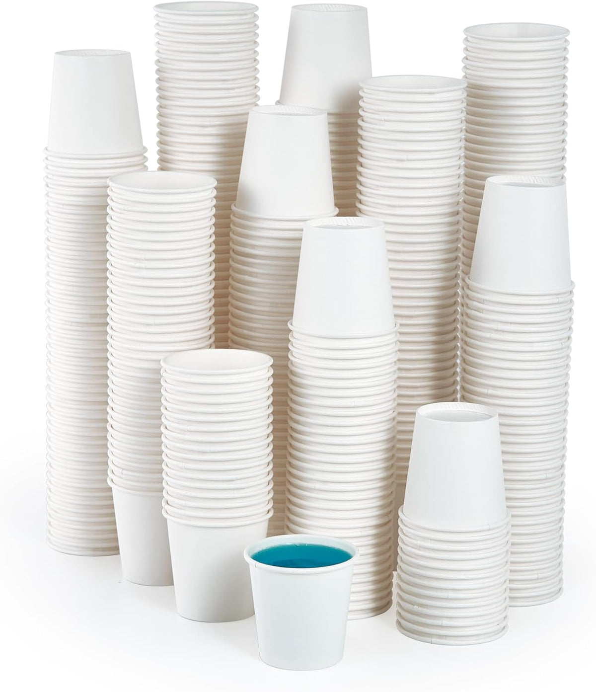 JOLLY PARTY 2 oz Bathroom Cups, 360 Pack Small Paper Cups, White Mouthwash Cups, Disposable Mini Espresso Paper Cups, Paper Sampling Cup