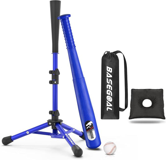 Baseball Tee for Kids,Youth Stand Set,Teeball Set,Youth Baseball,Softball Batting Tee Set,Easy Adjustable Height