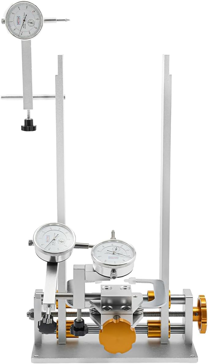 Bicycle Wheel Truing Stand, Professional Bike Wheel Repair Bracket with 3 Guages for 10-29 inch Wheels, Adjustable Rim Width