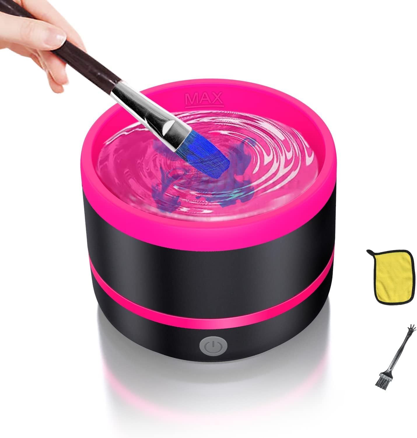 YAGHVEO® Paint Brush Cleaner, Electric Paint Brush Cleaner Rinse Cup, Brush Rinser for Painting, Artist Brush Cleaning Washer Rinser for Acrylic, Watercolor, Oil, Gouache Painting