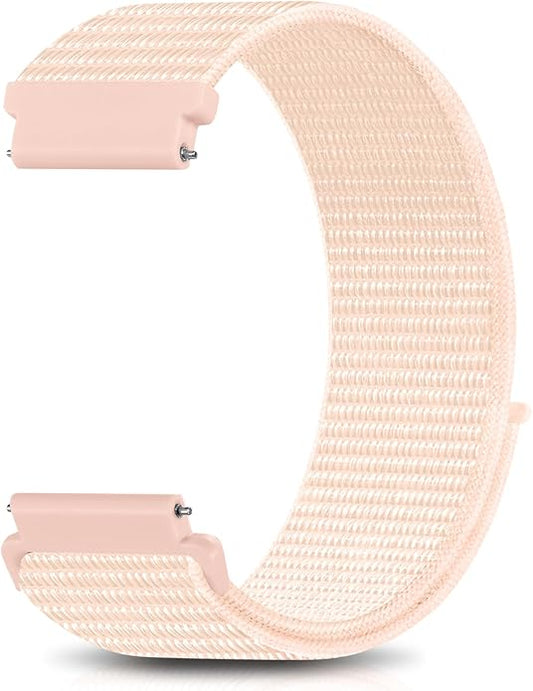 18mm 20mm 22mm Hook and Loop Watch Band Compatible with Garmin Vivoactive 5/ Vivoactive 6/ Vivoactive 3, Soft Nylon Breathable Sport Strap for Venu 2S/ Venu3S/ Forerunner 265s,Venu 3/ Venu 2 Men Women