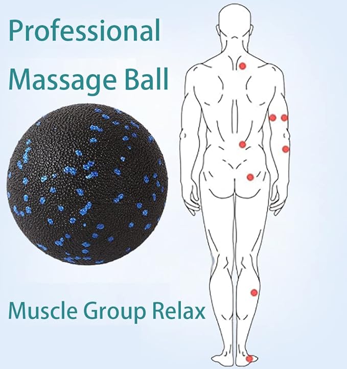 Mini Foam Roller - Muscle Massage Rollers for Trigger Point Therapy, Myofascial Release, Deep Tissue Fitness Massage & Relax Tight Muscles, Peanut Ball