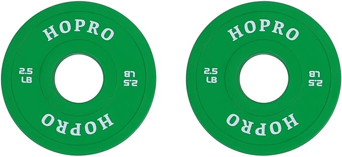 2-Inch Olympic Bumper Plates, Perfect Weight Plates for Weightlifting and Strength Training, Multiple Weights Available