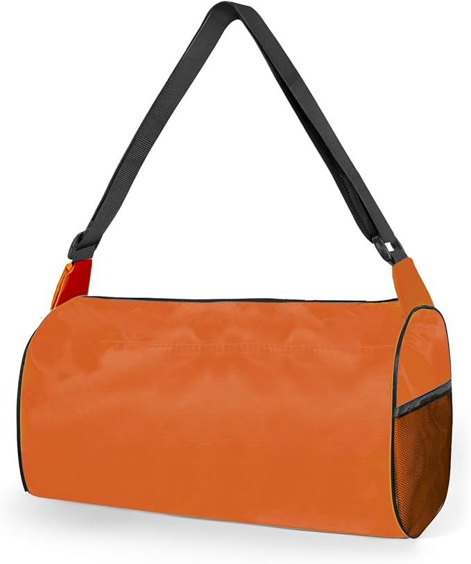 C&F BOGMOST Small Gym Bag for Women & Men,Small Lightweight Duffel Bag Carry On Bags Mini Duffel Travel Bag Waterproof Sports Bags for Workout/Sport/Travel, Orange