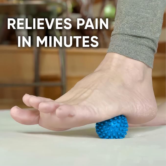 Dr. Cohen’s Heatable Deep Tissue Massage Ball Mini - acuBall Trigger Point Massage Therapy for Myofascial Release - Spiky Foot Massager Ball - Effective Back Massager Ball for Targeted Pain Relief