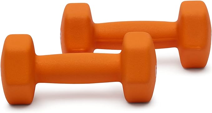 Amazon Basics Neoprene Dumbbell Hand Weights for Exercise and Muscle Toning