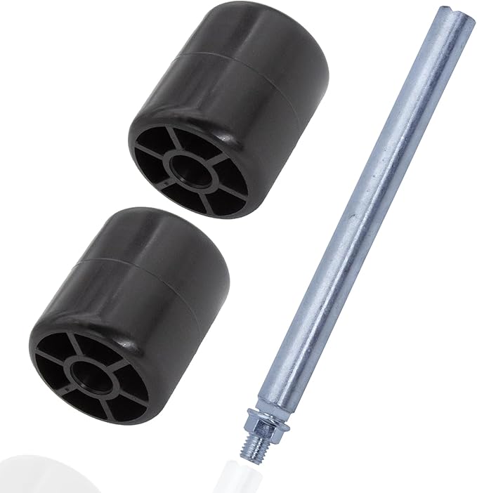 2.5" x 3" Deck Roller with Shaft Rod - Compatible With John D-eere 180, 185, 2025R, 2027R, Z655 (150+ Models) - Replaces M113955 M41644 M111134 210-303 13279