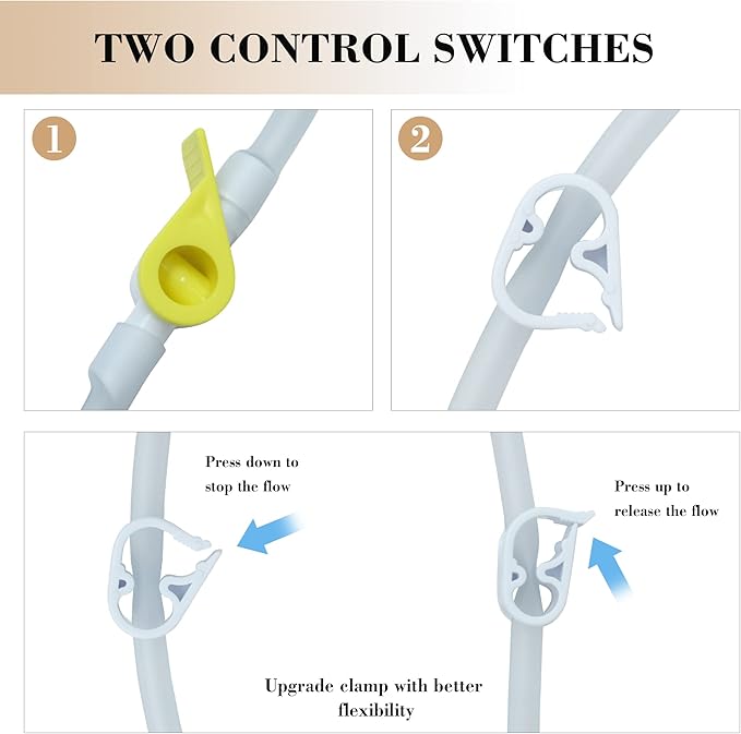 Abyclean Enema Bag Kit Rubber Anal Douche Vaginal Douche Enema Cleaner for Women’s or Man’s Health with Nozzles (Red, 2L)