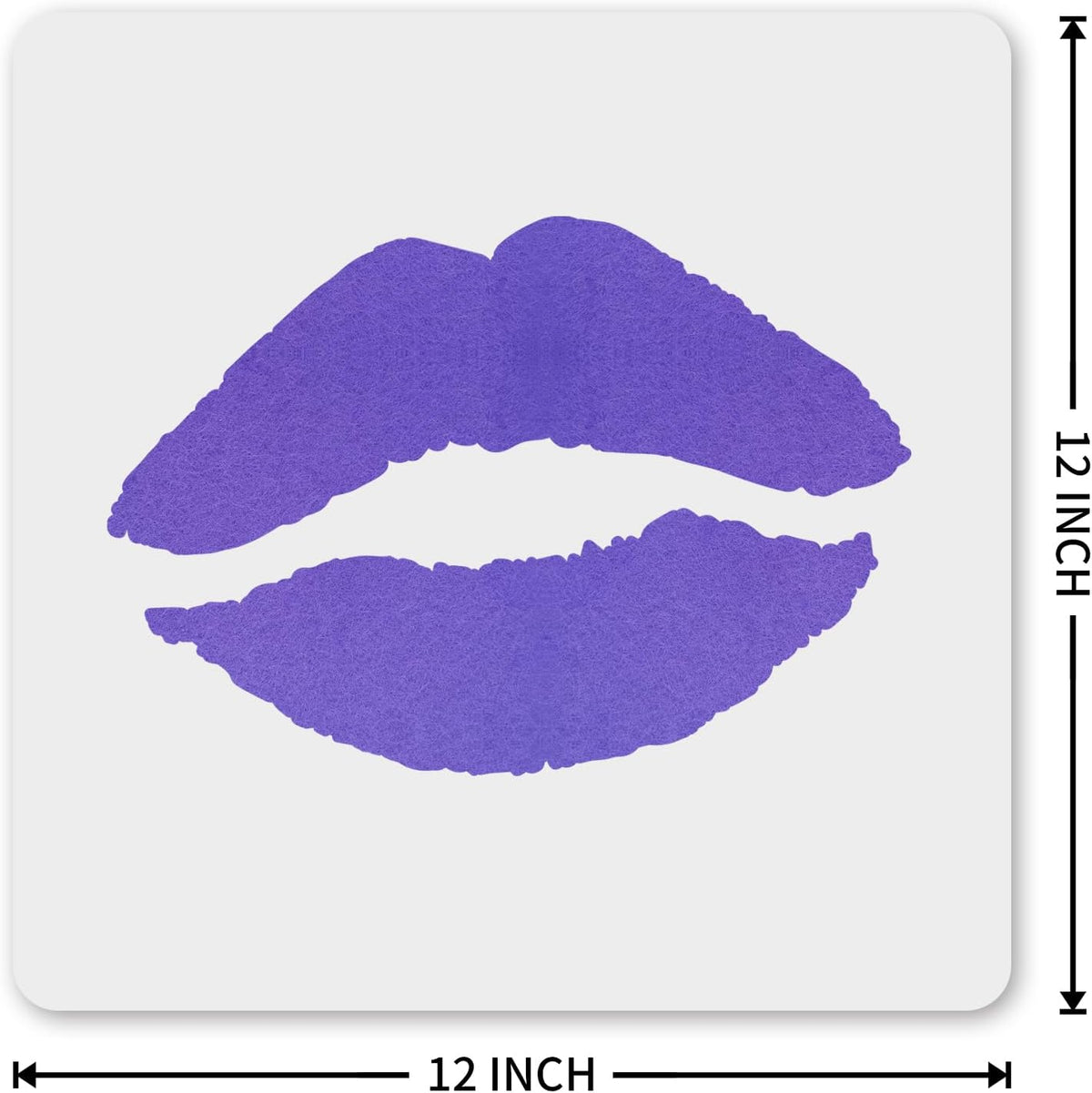 MAGJUCHE Lip Stencil 12 Inches, Reusable Kiss Stencil for Painting DIY Crafts Decor