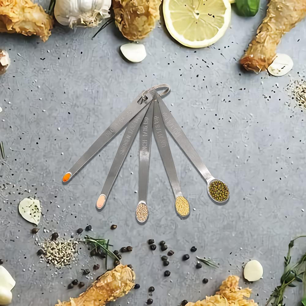 2PCS 1/6 Teaspoon(1/6tsp, 0.83ml) Single Tiny Measuring Spoon, Small Individual Stainless Steel Measure Spoons Only