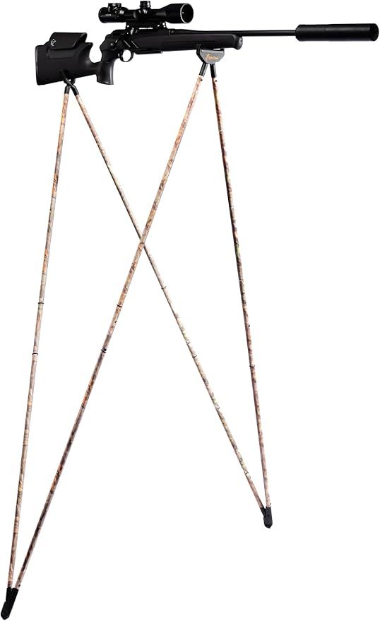 4 Stable Sticks® Essential 4 Points Bipod Shooting Sticks - Lightweight Aluminium, Extrem Stability for Hunting and Shooting, Foldable and transportable