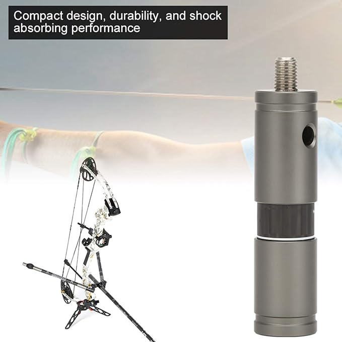 3in Bow Stabilizer Balance Bar Extension Pole Rod, 3K Carbon Fiber Archery Balance Rod Shock Absorb Recurve Bow Stabilizer