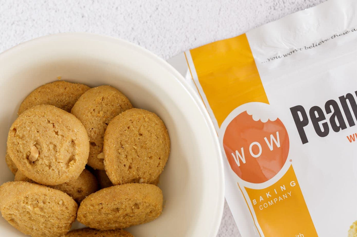 WOW Baking Company Gluten-Free Cookies, Peanut Butter, 8 Ounce (Pack of 6)