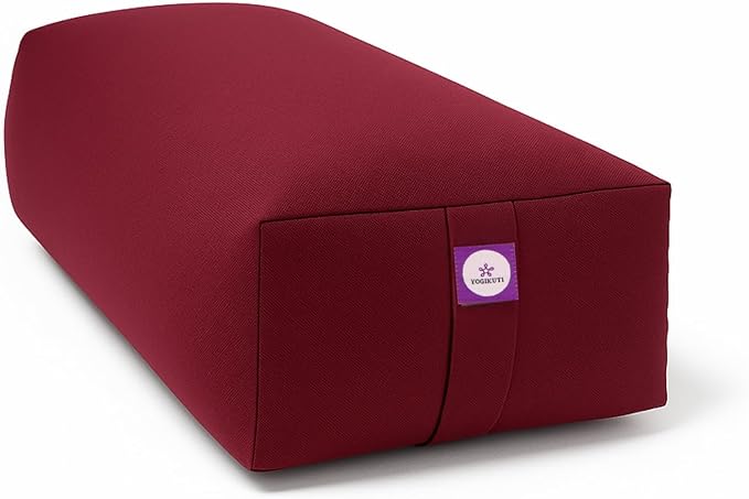 Rectangular Cotton Yoga Bolster, Yoga Pillow, Yoga Cushion, Yin yoga Bolster, Iyengar yoga bolster