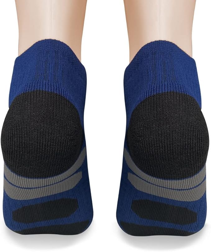 BERING Men's Ankle Socks Athletic Running Cushion Quarter (6 Pairs)