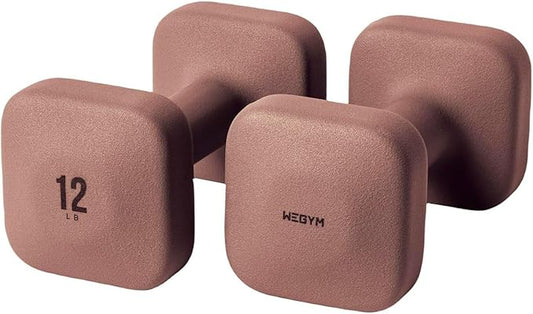 SafeGrip Dumbbells, Anti-Slip, Anti-Roll, Thick Handles, Free Weights, Square Dumbbells for Secure Workouts at Home, Weightlifting, and Personal Training