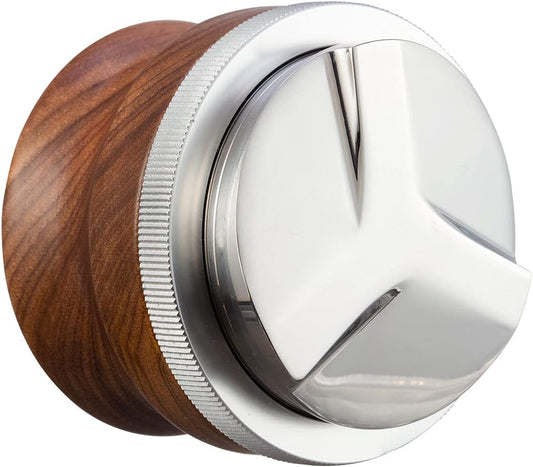 58mm Coffee Distributor, Espresso Distribution Tool, Adjustable Depth Espresso Tamper Leveler with Walnut Wood Handle Fits for 58mm Breville Gaggia E61 Portafilter