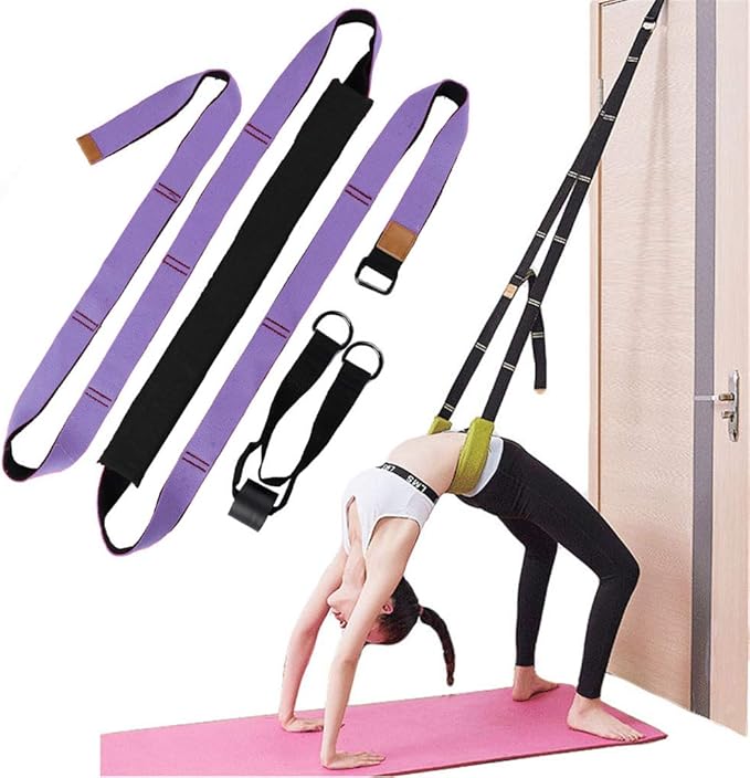 Back bend Assist Trainer - Improve Back and Waist Flexibility, Door Flexibility Stretching Strap, Home equipment for Ballet, Dance, Yoga, Gymnastics, Cheerleading, Splits
